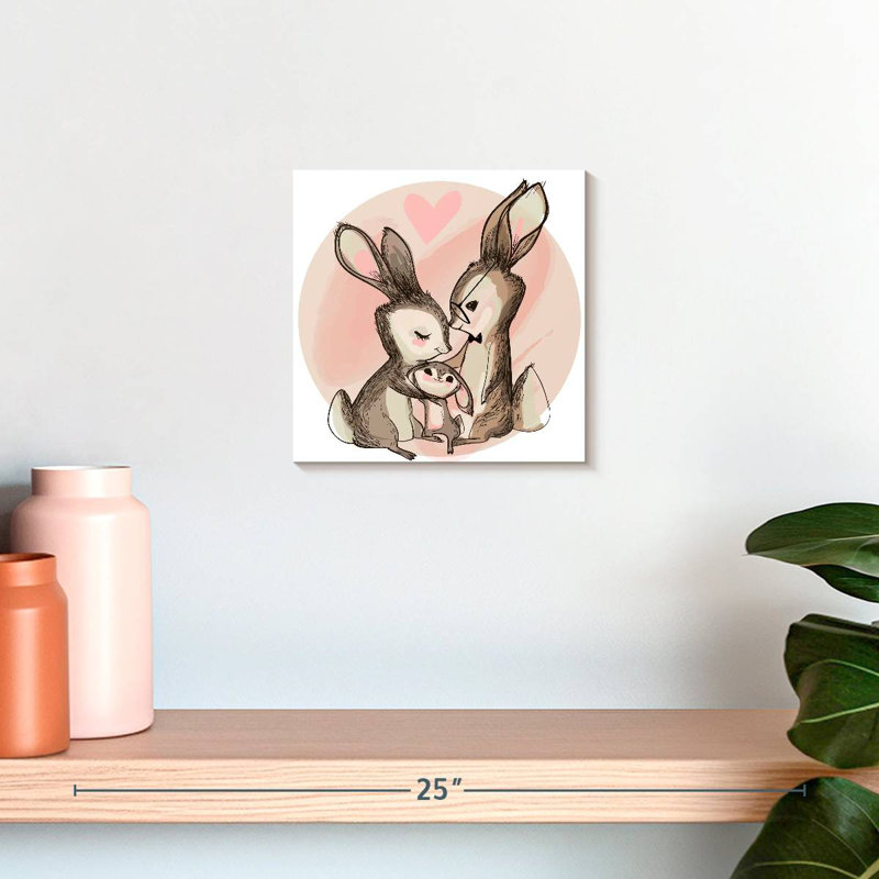 Ashelle Sweet Hare Family, H 10 po x l 10 po