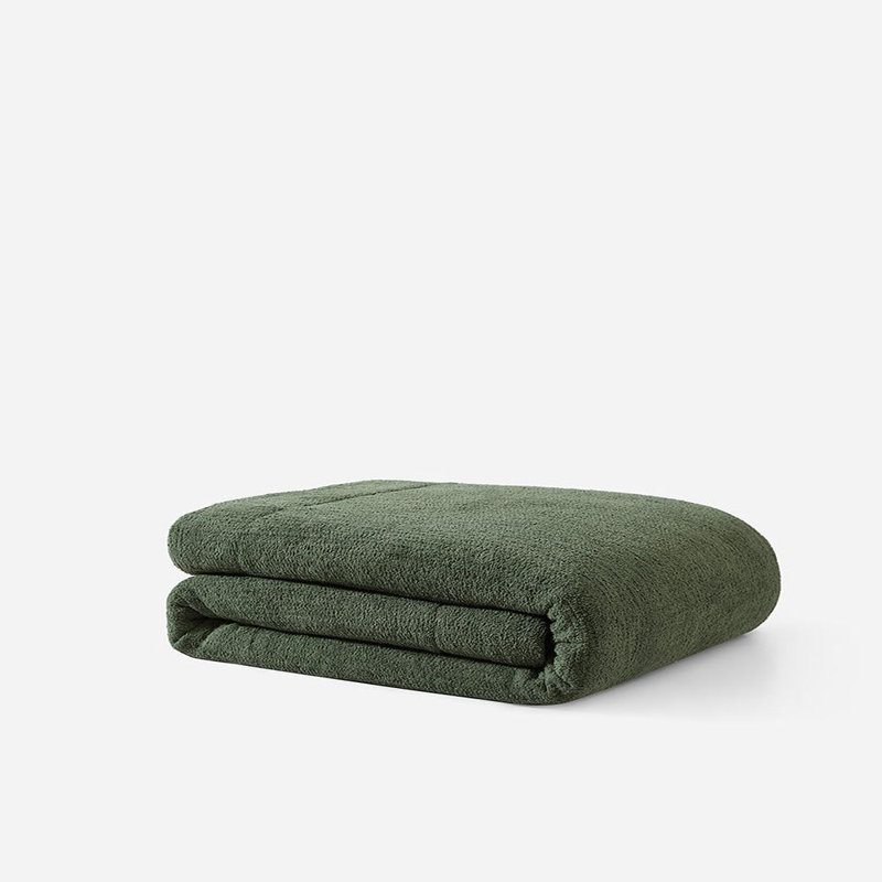 Snug Standard Comforter, King Comforter, Moss