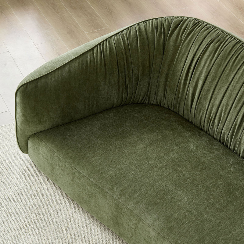 Canapé confortable avec méridienne 145,67 po Mid-Century, Face à la droite