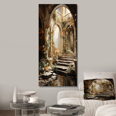 Ancient Ruins Blooms III - Fantasy Wall Art