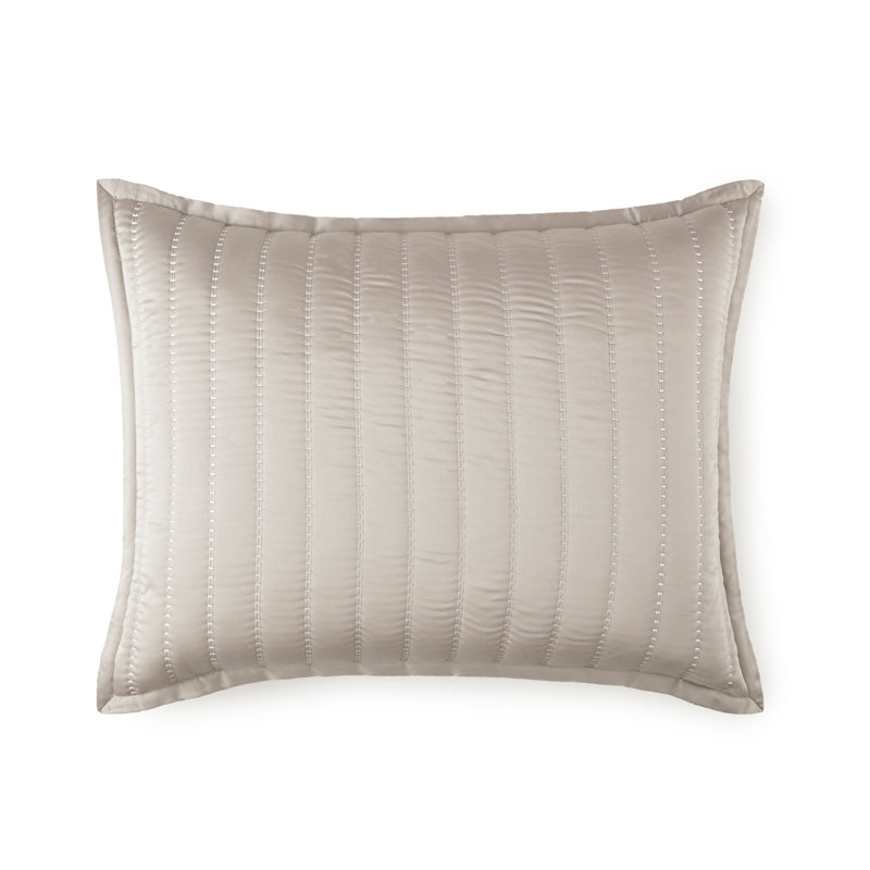 Tibet Damask Pillow Cover & Insert, Mineral, Square 22"