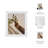 Photo Frame Resin Glass Scalloped Edge Polyresin Paper Accent Decorative Display Stand Casual Style Home Decor Classic Trim Detailing Vertical Horizontal Orientation Freestanding Lightweight Build