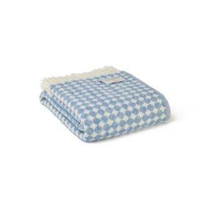 Jacquard Spot Throw Plain Weave / Muslin Throw Blanket