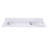 Andalo 61" Double Bathroom Vanity Top in Snow White with Sink