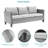 7 Pieces Patio Sofa with Rectangle Fire Pit Table and Ottomans-108198460-108198464