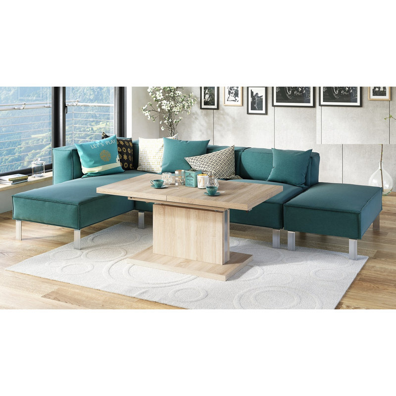 Aston Pedestal Coffee Table, Sonoma Oak