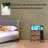 Multifunctional Bedside Table With Charging Station, LED Lights & Storage-525291169