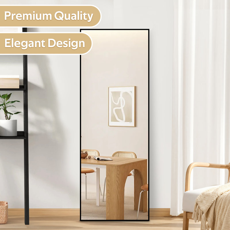 Veria Metal Rectangle Mirror, 64.17" x 21.26"