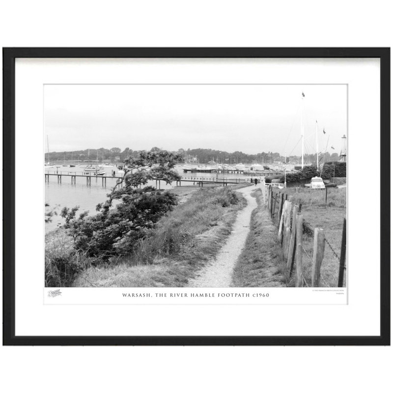Warsash, The River Hamble Footpath C1960 by Francis Frith - Single Picture Frame Print, 60cm H x 80cm W x 2.3cm D