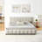Queen Size Upholstered Bed ,Comfortable Upholstered Bed Frame, Chenille Fabric-1673239336-1673239351