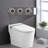 Remote Control Smart Toilet Bidet , Heated Seat, Night , Self-Cleaning Nozzle, Foot Sensor, Led Display Nozzle Toilet, Sensor Flip Control,