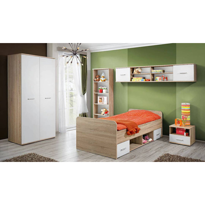 45cm W Manufactured Wood Bedside Table