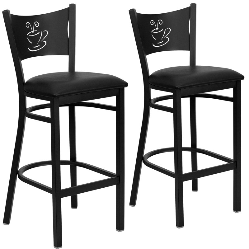 Tabouret de bar Fairmont, Noir