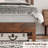 Allare Mid-Century Solid Wood Bed Frame with Headboard-229268095-229268093