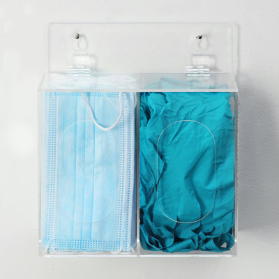 Latitude Run® Wall Clear Basket Dispenser Organizer