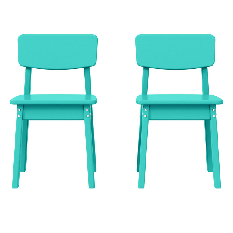 Kids Outdoor Dining Chair, Teal