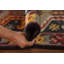 Tapis de couloir oriental bleu marine traditionnel 3 x 10