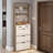 Shoe Cabinet, 3 Doors And 2 Drawers, Equipped With Hangers And Spacious Storage Space-1372590592