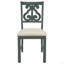 Table de salle à manger 5 pièces et 4 chaises en tissu avec pieds de table et tablette de rangement-1191492047-1191492041