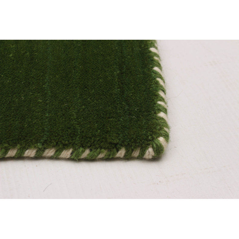 Kashkuli Gabbeh Green Rug 2'8" x 9'9"