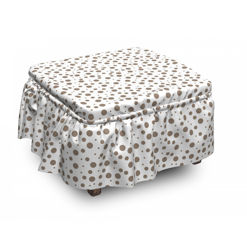 Housse pour repose-pieds à coussins carrés, Motif 4