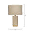 Lampe de table en raphia Haisley