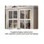 Bibliothèque à portes en verre massif avec tiroirs Traditional-465711502