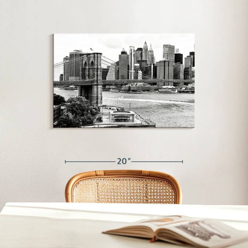 Harpa The Brooklyn Bridge, 16" H x 24" W