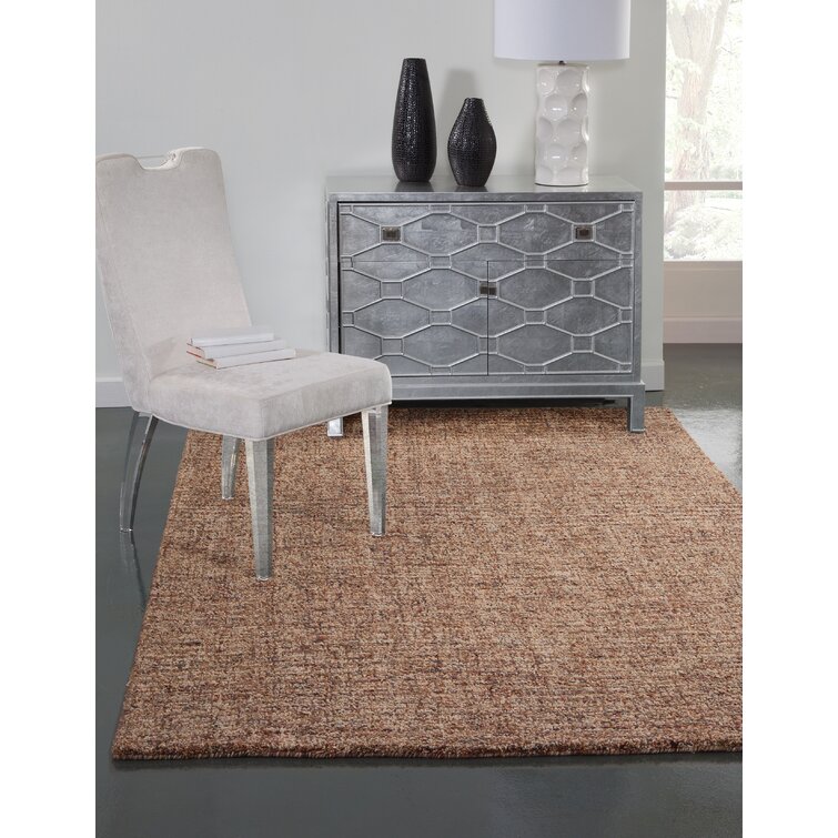 Fruitvale Handmade Flatweave Wool Texture Hyde Area Rug 5’x8’ 