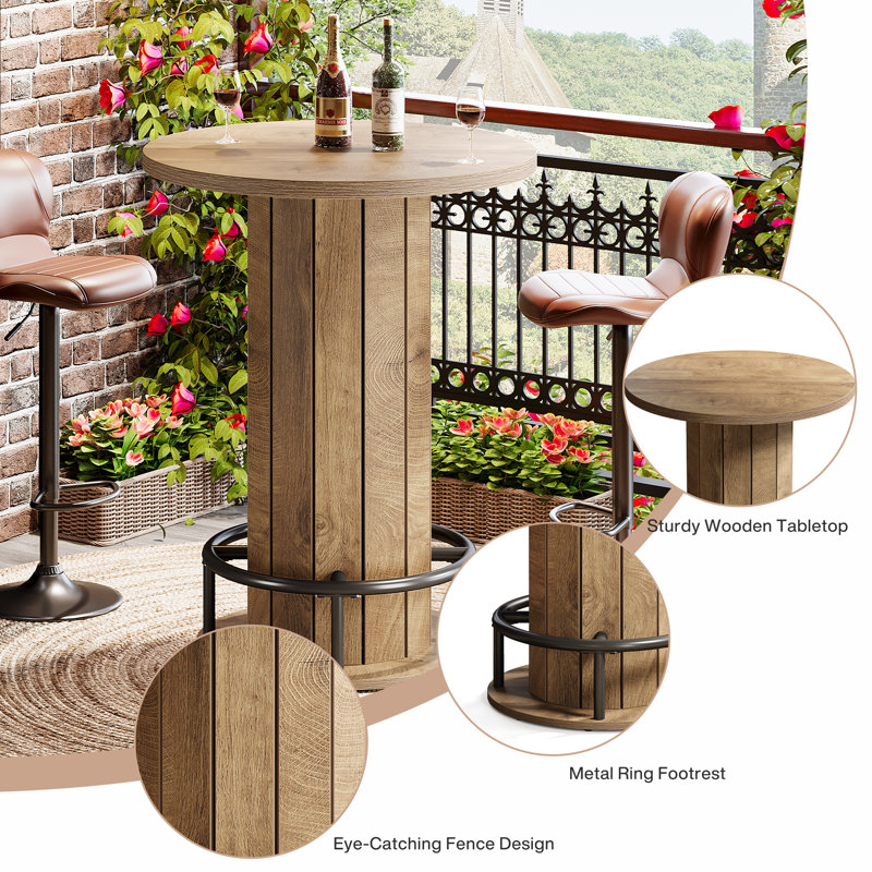 79cm Home Bar, Light Brown