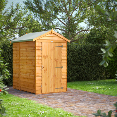 Powersheds Timber Overlap Windowless Apex Garden Shed