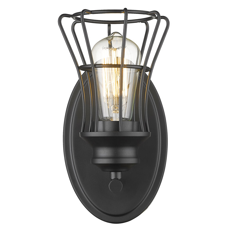 Armed Sconce, Matte Black