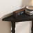 Black Solid Wood Half-circle Console Table-978073446