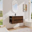 Meuble-lavabo mural 36 po avec lavabo en céramique-382014256