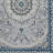Emanuel Traditional Machine Woven Flatweave Cream and Blue Area Rug with Non Skid Backing-31943119