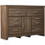 Commode combinée 6 tiroirs Keicha