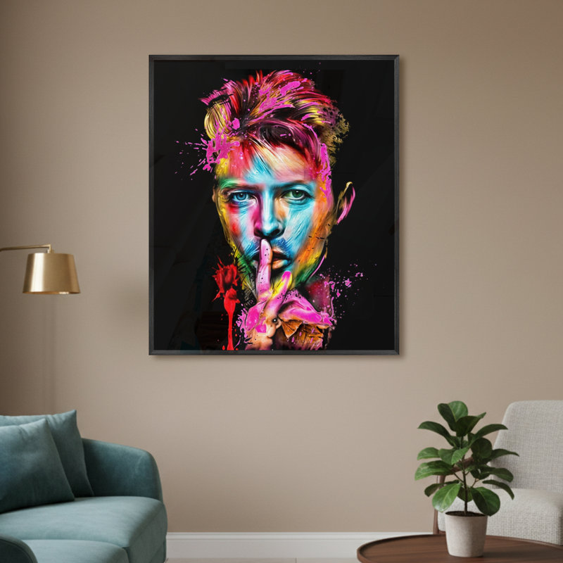 Single Picture Frame LED Illuminated Wall Art Wall Art on Glass / Aluminium, 60cm H x 50cm W