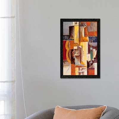 Violin And Guitar by Pablo Picasso - Wrapped Canvas Gallery-Wrapped Canvas Giclée