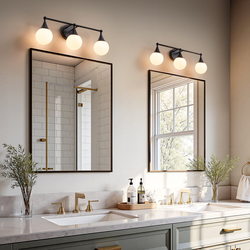 Dimmable Bathroom Vanity Light 3-Light Wall Sconce