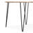 Hunter 45"W Solid Mango Wood Round Dining Table, Industrial Style with Iron Legs, Seats 4