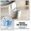 12" Rough-In 16.14"Seat Height Integrated Egg Toilet with Armrest, Siphon Flush System, Odour-proof, Quiet Powerful Flush for Household