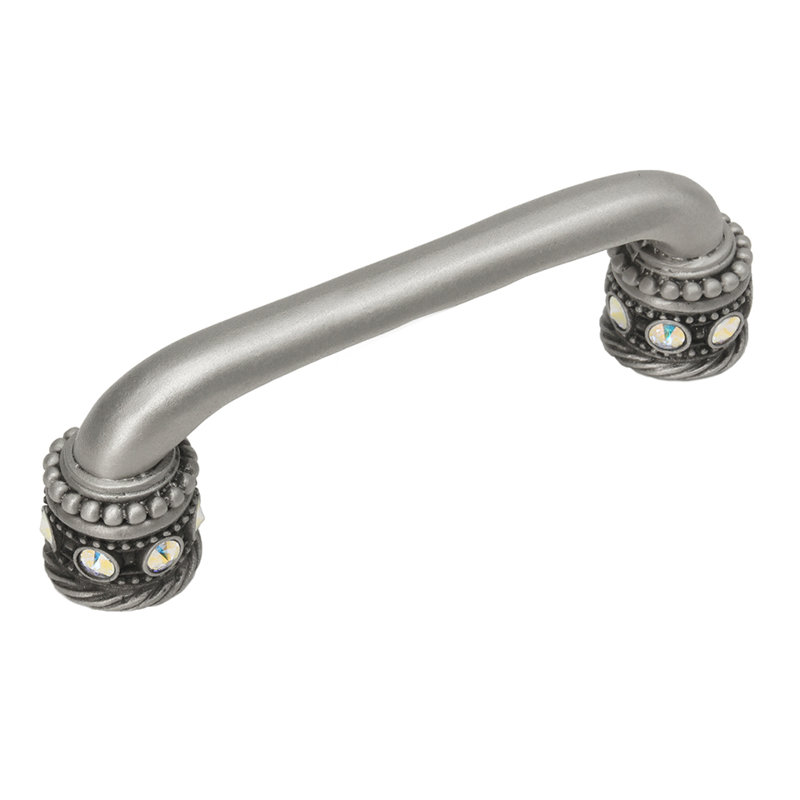 Caché 3 inches c.c. pull with Swarovski Aurore Boreale Crystals & sleevesin Oil Rub Bronze, 5", Satin