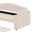 Upholstered Daybed With Storage Armrests, Trundle Bed And Latest Integrated Bluetooth Audio System-1359121047