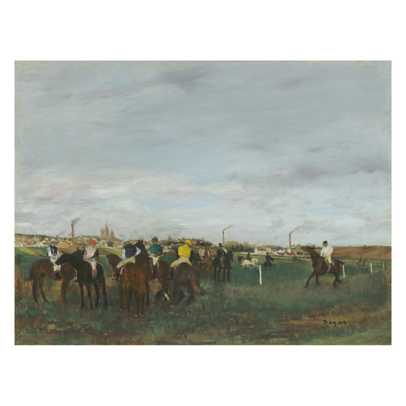 «The Races» par Edgar Degas - estampe numérique, H 22 po x l 28 po