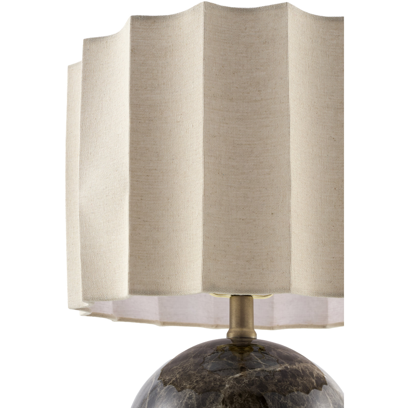 Laroche Ceramic Table Lamp, Dark Brown