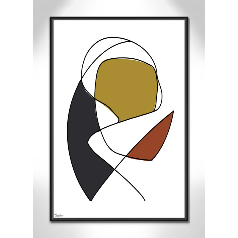 Abstract Tribeca 3, Black, 37.5" H x 25.5" W x 2" D