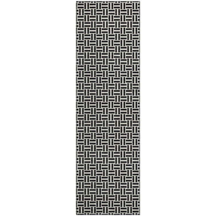 Premium Machine Washable Prisco Black Rug