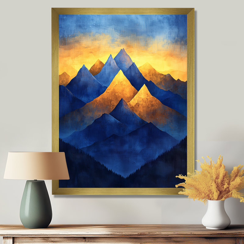 Glendalee - Paysages, art mural, H 40 po x l 30 po, Doré, Picture Frame Print