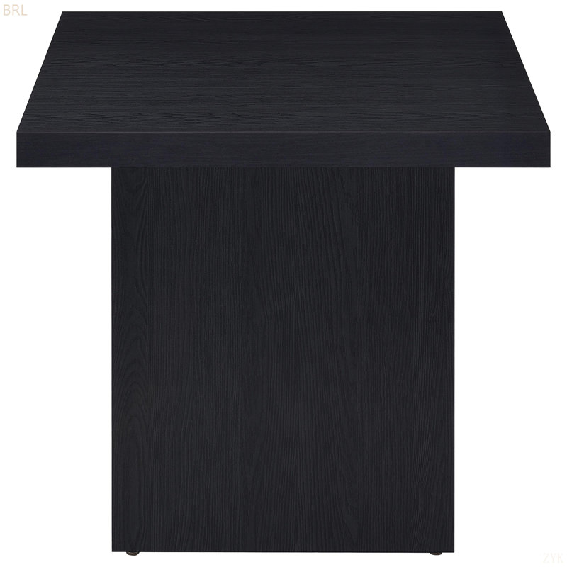 Table de bout carrée noire Exeter
