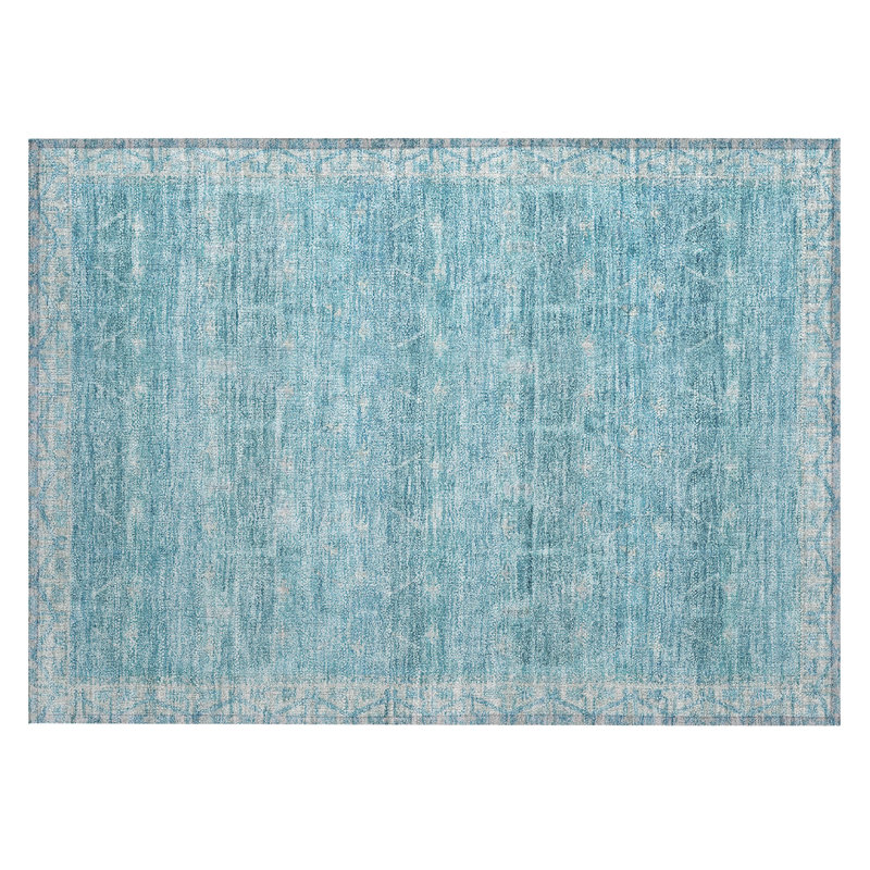 Machine Washable Indoor/Outdoor Chantille ACN2725 Global Rug, Blue, 2'6" x 3'10"
